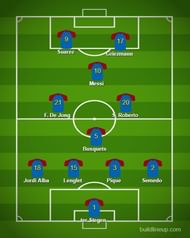 Messi could play as a number 10 behind Suarez and Griezmann